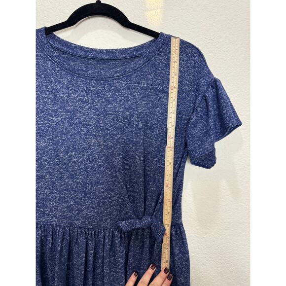 Girl's Cat & Jack Swirl Blue Dress Bell Sleeve Short Comfy Soft Large 10 / 12 - Picture 3 of 10